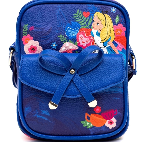 NWT WONDAPOP Disney ALICE IN WONDERLAND Blue Crossbody Bag - Picture 4 of 8